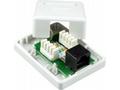 Zásuvka UTP 1x RJ45 Cat5E, duální svorkovnice, na 
