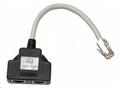 Adaptér rozdvojka RJ45, 1x8p8c, 2x8p4c, TEL-TEL