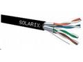 Solarix Kabel STP drát CAT6A STP PE Fca 500m, cívk