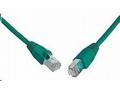 SOLARIX patch kabel CAT5E SFTP PVC 1m zelený snag-