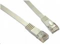 Solarix Patch kabel plochý CAT5E UTP LSOH 2m šedý 