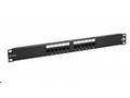 Solarix 19" Patch panel 12 x RJ45 CAT5E UTP 150 MH