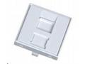 Modul neosazený 1x RJ45, 45x45 mm s prachovkou