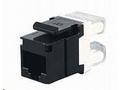 Solarix Zařezávací keystone CAT5E UTP RJ45 černý S