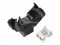 Solarix keystone c6 UTP RJ45 černý samořezný SXKJ-