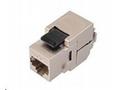 Solarix Keystone 10G CAT6A STP RJ45 černý samořezn