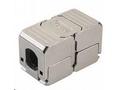 Solarix Spojka CAT6A STP SXSPJ-6A-STP-BK-SA