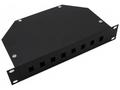 Optická vana 10" 1U, 8x SC simplex (8x LC duplex),
