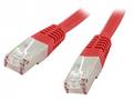 XtendLan patch kabel Cat6, FTP - 0,25m, červený (p