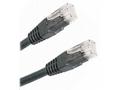 XtendLan patch kabel Cat5E, UTP - 0,25m, černý (pr