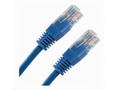 XtendLan patch kabel Cat5E, UTP - 0,25m, modrý (pr