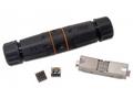 Spojka vodotěsná STP RJ45, Cat5E, Cat6, Cat6A, kry