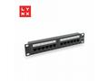 LYNX 10" patch panel 12-port, UTP Cat5e, 50µ, nest