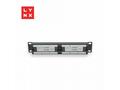 LYNX 10" patch panel 12-port, UTP Cat5e, 50µ, nest