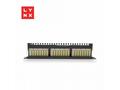 LYNX 19" patch panel 24-port, FTP Cat5e, 50µ, stín
