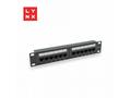 LYNX 10" patch panel 12-port, UTP Cat6, 50µ, nestí
