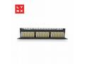 LYNX 19" patch panel 24-port, STP Cat6, 50µ, stíně