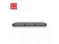 LYNX 19" patch panel 24-port, STP Cat6a, 50µ, stín
