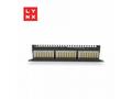 LYNX 19" patch panel 24-port, STP Cat6a, 50µ, stín