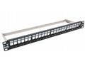 LYNX Patch panel 19", 24 portů, neosazený, stíněný