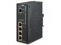 Planet průmyslový PoE, LAN extender, 1xPoE-in, 4xP