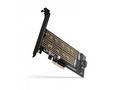 AXAGON PCEM2-D, PCIe x4 - M.2 NVMe M-key + SATA B-