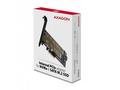 AXAGON PCEM2-D, PCIe x4 - M.2 NVMe M-key + SATA B-