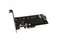 AXAGON PCEM2-DC, PCIe x4 - M.2 NVMe M-key + SATA B