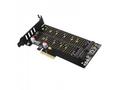 AXAGON PCEM2-DC, PCIe x4 - M.2 NVMe M-key + SATA B