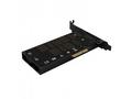 AXAGON PCEM2-DC, PCIe x4 - M.2 NVMe M-key + SATA B