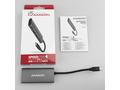 AXAGON HMC-4G2, USB 3.2 Gen 2 10 Gb, s hub, porty 
