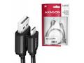 AXAGON BUMM-AM10AB, HQ kabel Micro USB <-> USB-A, 