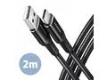 AXAGON BUCM-AM20AB, HQ kabel USB-C <-> USB-A, 2m, 