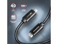 AXAGON BUCM432-CM10AB, NewGEN+ kabel USB-C <-> USB
