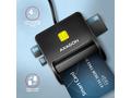 AXAGON CRE-SM3SD, USB-A FlatReader 4-slot čtečka S