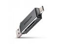 AXAGON CRE-DAC, USB-C + USB-A, 5 Gbps - MINI čtečk