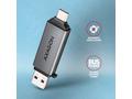 AXAGON CRE-DAC, USB-C + USB-A, 5 Gbps - MINI čtečk