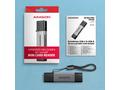 AXAGON CRE-DAC, USB-C + USB-A, 5 Gbps - MINI čtečk