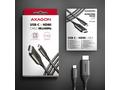 AXAGON RVC-HI2MC, USB-C -> HDMI 2.0a redukce, kabe
