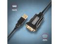 AXAGON ADS-1PQN, USB-A 2.0 - sériový RS-232 DB9-M 