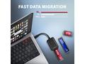 AXAGON ADM2-CM USB-C 10Gbps - M.2 NVMe & SATA SSD 