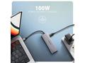 AXAGON HMC-5H60, USB 5Gbps hub, porty 2x USB-A, 1x