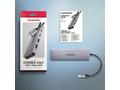 AXAGON HMC-5H60, USB 5Gbps hub, porty 2x USB-A, 1x