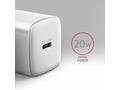 AXAGON ACU-PD20W, nabíječka do sítě 20W, 1x port U