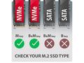 AXAGON EEM2-20G, USB-C 20Gbps - M.2 NVMe SSD kovov