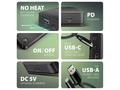 AXAGON HMC-U4, USB4 40Gbps dock, 3x USB-A, 2x USB-