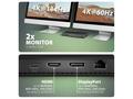 AXAGON HMC-U4, USB4 40Gbps dock, 3x USB-A, 2x USB-