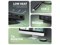 AXAGON HMC-UFO, USB 10Gbps hub, 2x USB-A, USB-C, H