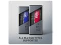 AXAGON EEM2-SD2 USB-C 10Gbps - M.2 NVMe & SATA SSD