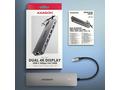AXAGON HMC-7HX2, USB 5Gbps hub, 2x USB-A, USB-C, 2